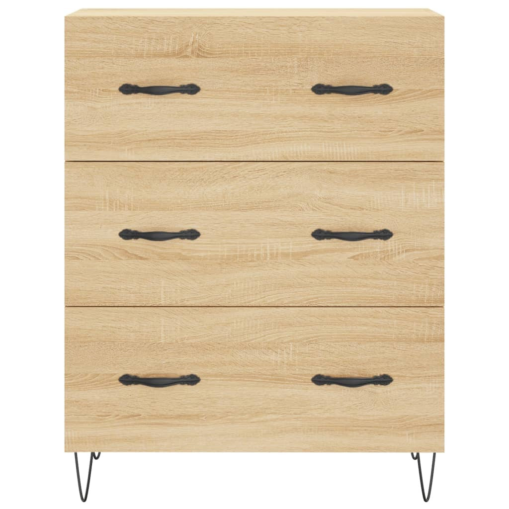 Highboard Sonoma Oak 69.5x34x180 cm Engineered Wood