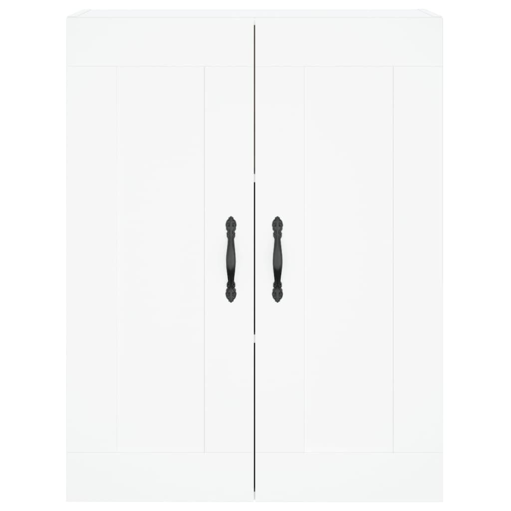 Highboard White 69.5x34x180 cm Engineered Wood