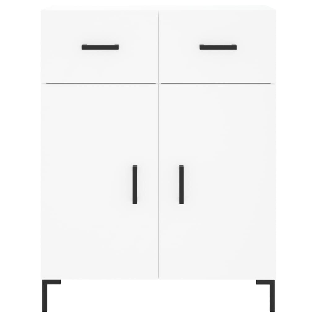 Highboard White 69.5x34x180 cm Engineered Wood