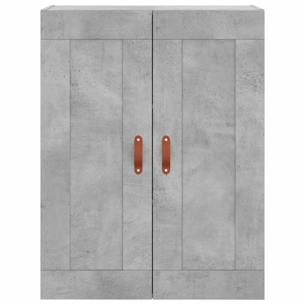 Highboard Concrete Grey 69.5x34x180 cm Engineered Wood