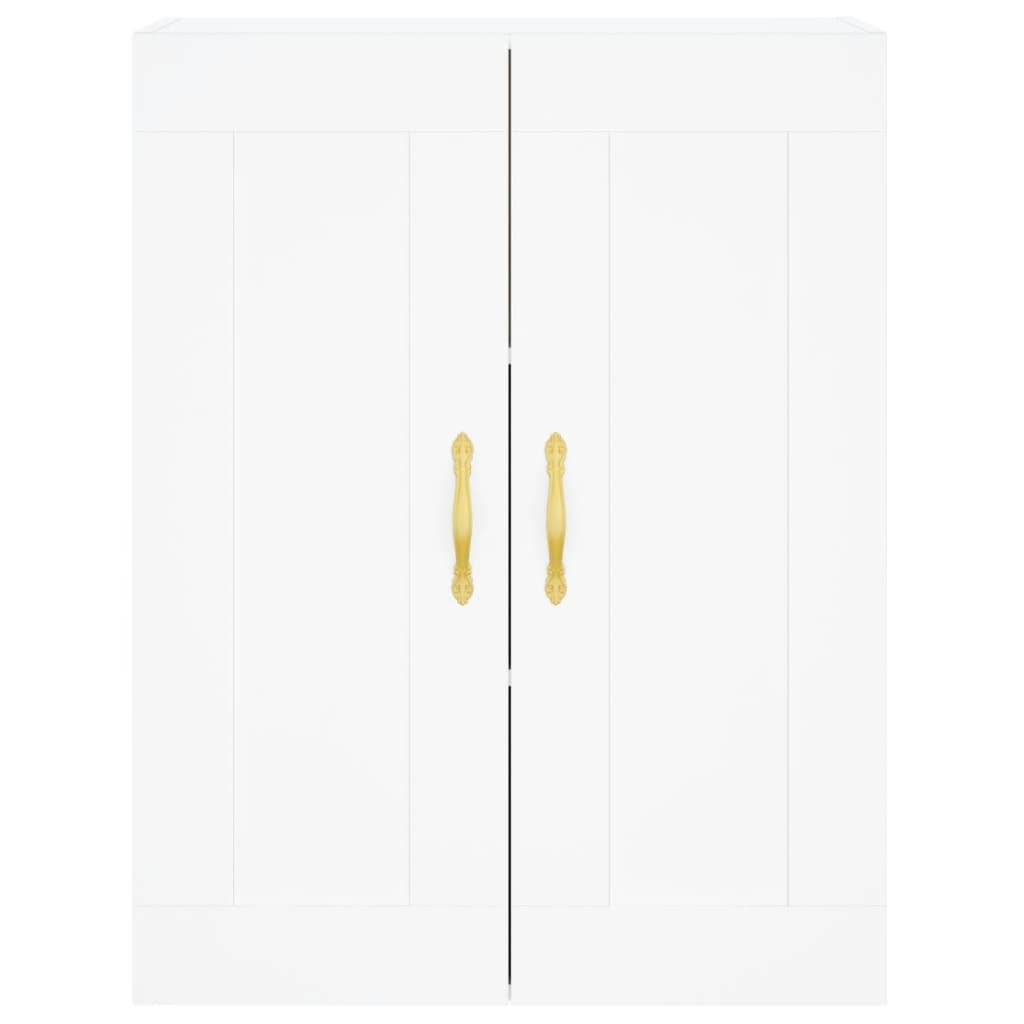 Highboard White 69.5x34x180 cm Engineered Wood