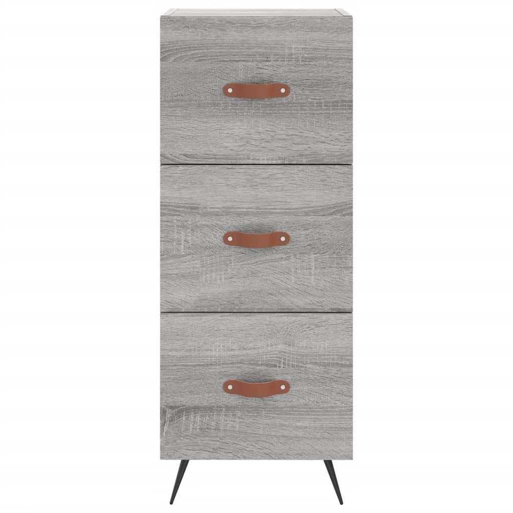 Highboard Grey Sonoma 34.5x34x180 cm Engineered Wood