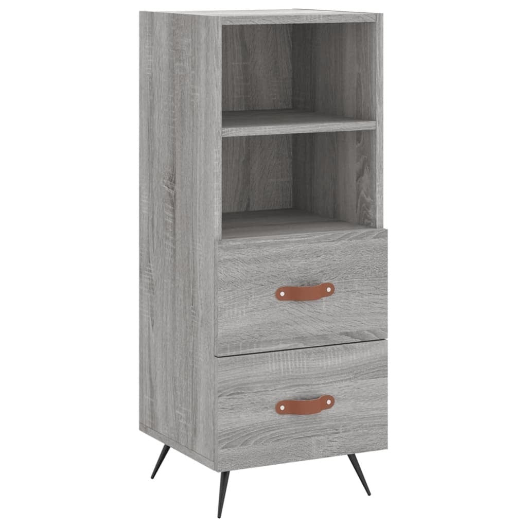 Highboard Grey Sonoma 34.5x34x180 cm Engineered Wood