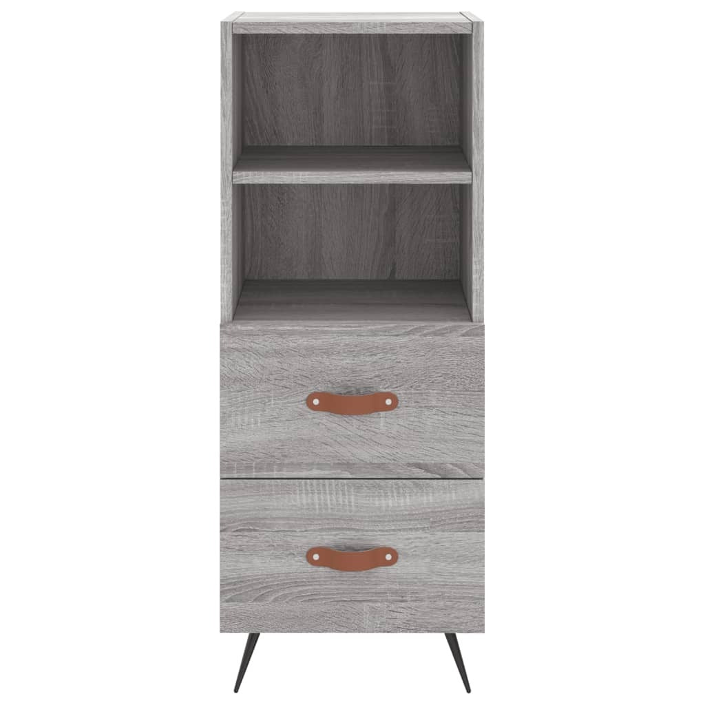 Highboard Grey Sonoma 34.5x34x180 cm Engineered Wood