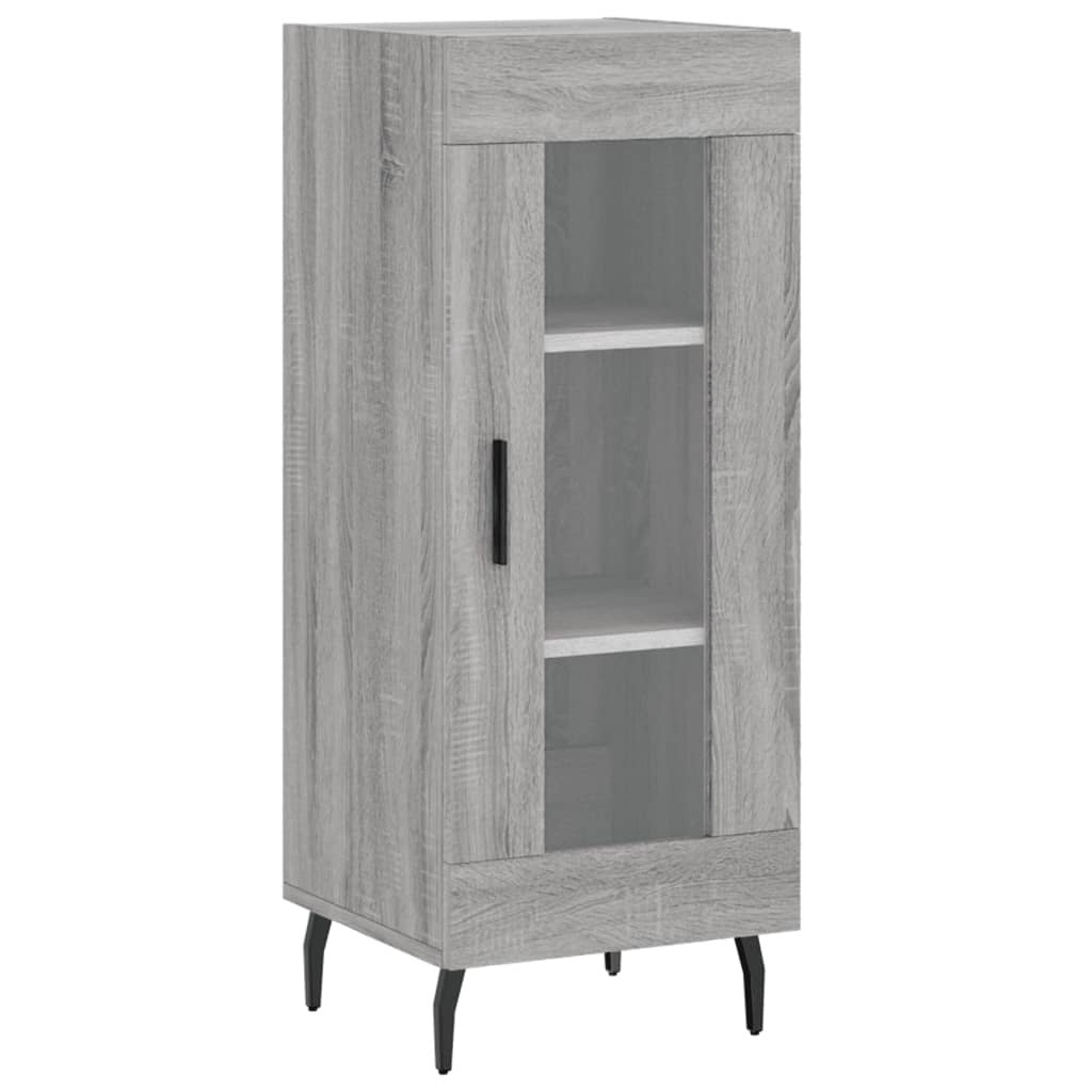 Highboard Grey Sonoma 34.5x34x180 cm Engineered Wood