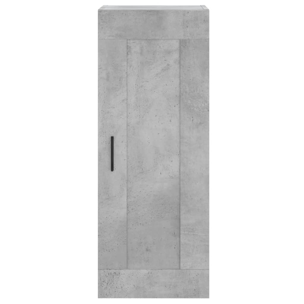 Highboard Concrete Grey 34.5x34x180 cm Engineered Wood