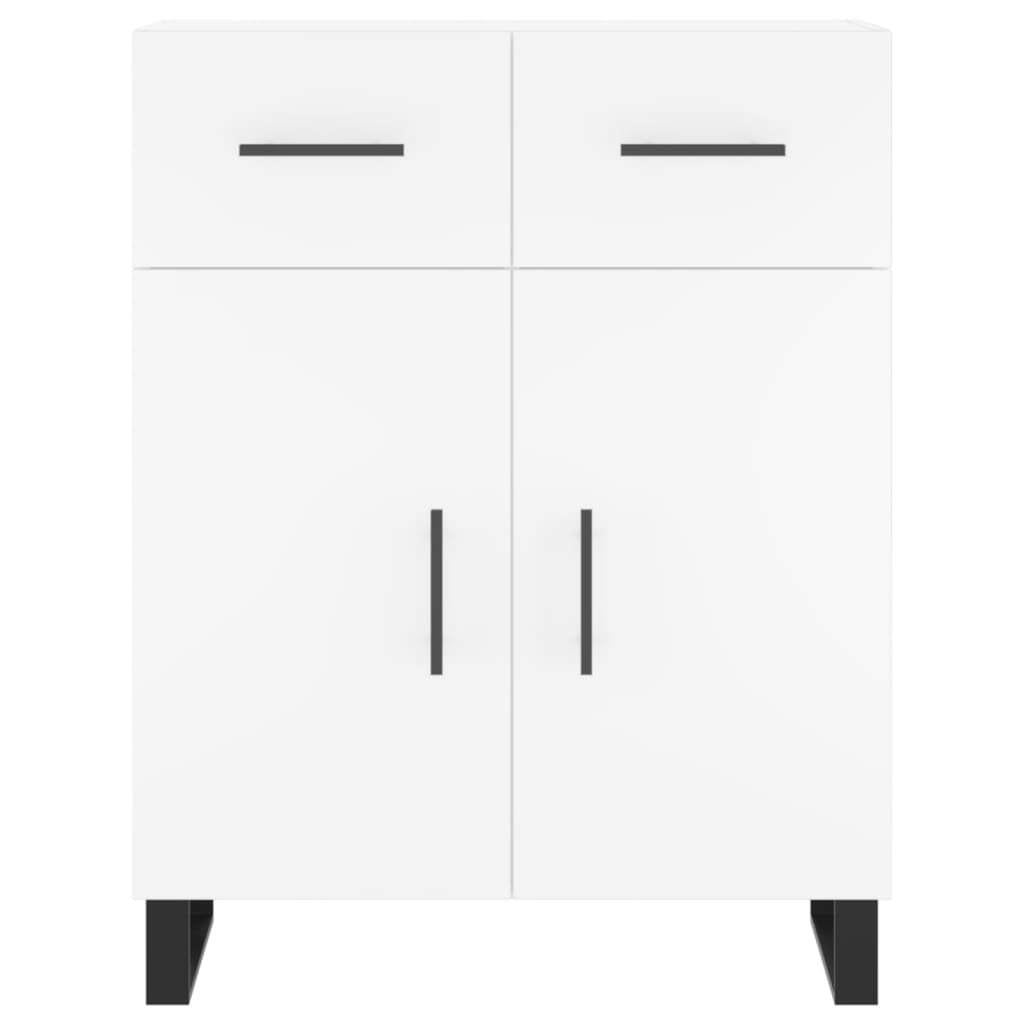 Highboard White 69.5x34x180 cm Engineered Wood