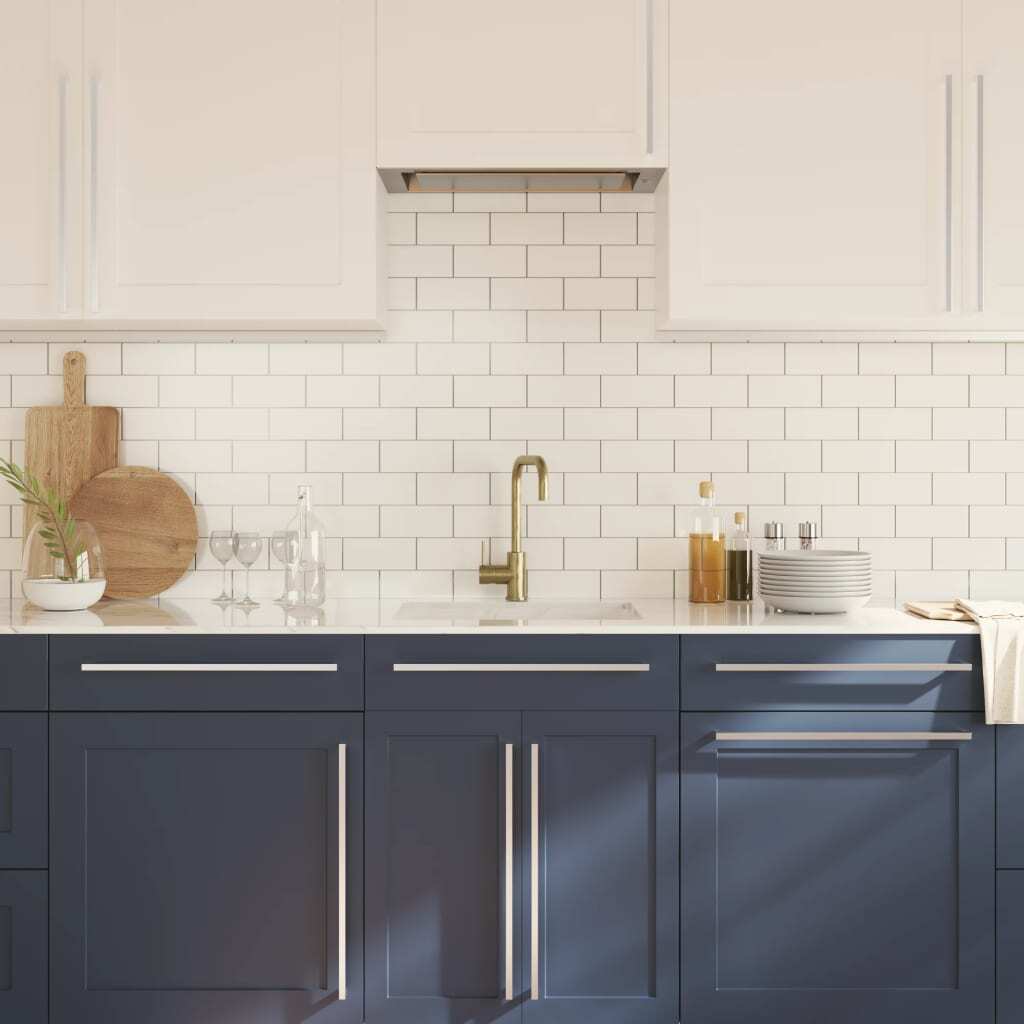Cabinet Handles 20 pcs Silver 480 mm Stainless Steel