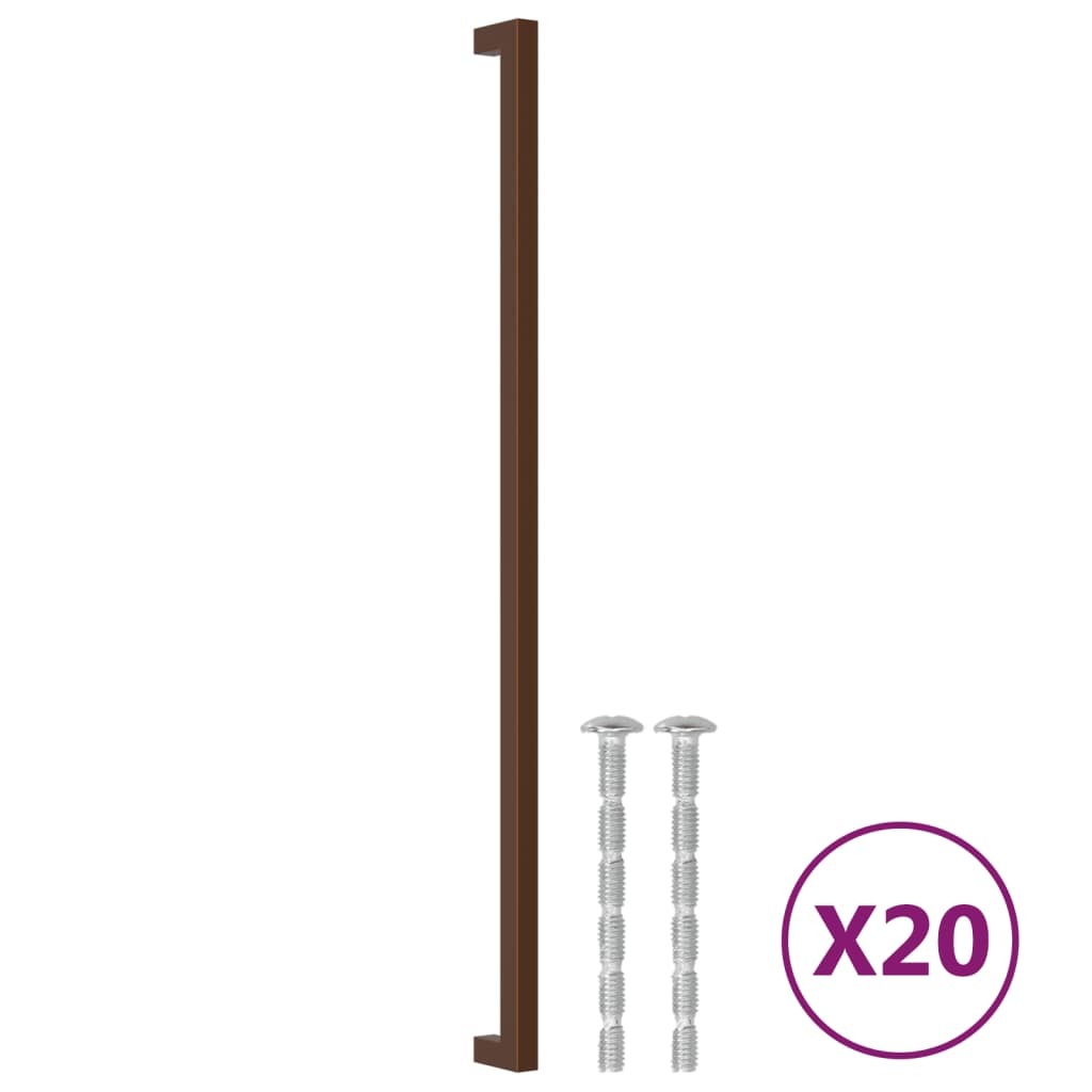 Cabinet Handles 20 pcs Bronze 480 mm Stainless Steel
