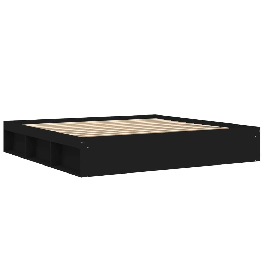 Bed Frame Black 200x200 cm