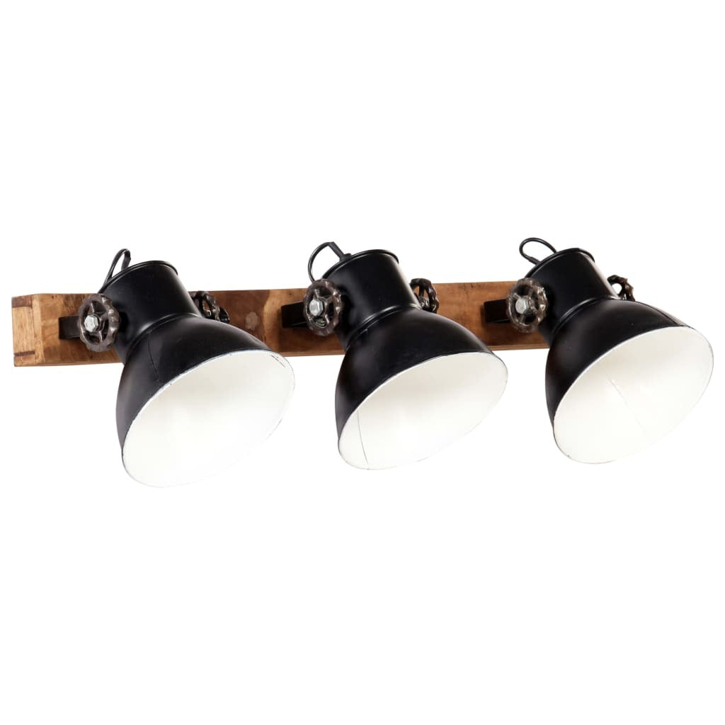 Industrial Wall Lamp Black 65x25 cm E27