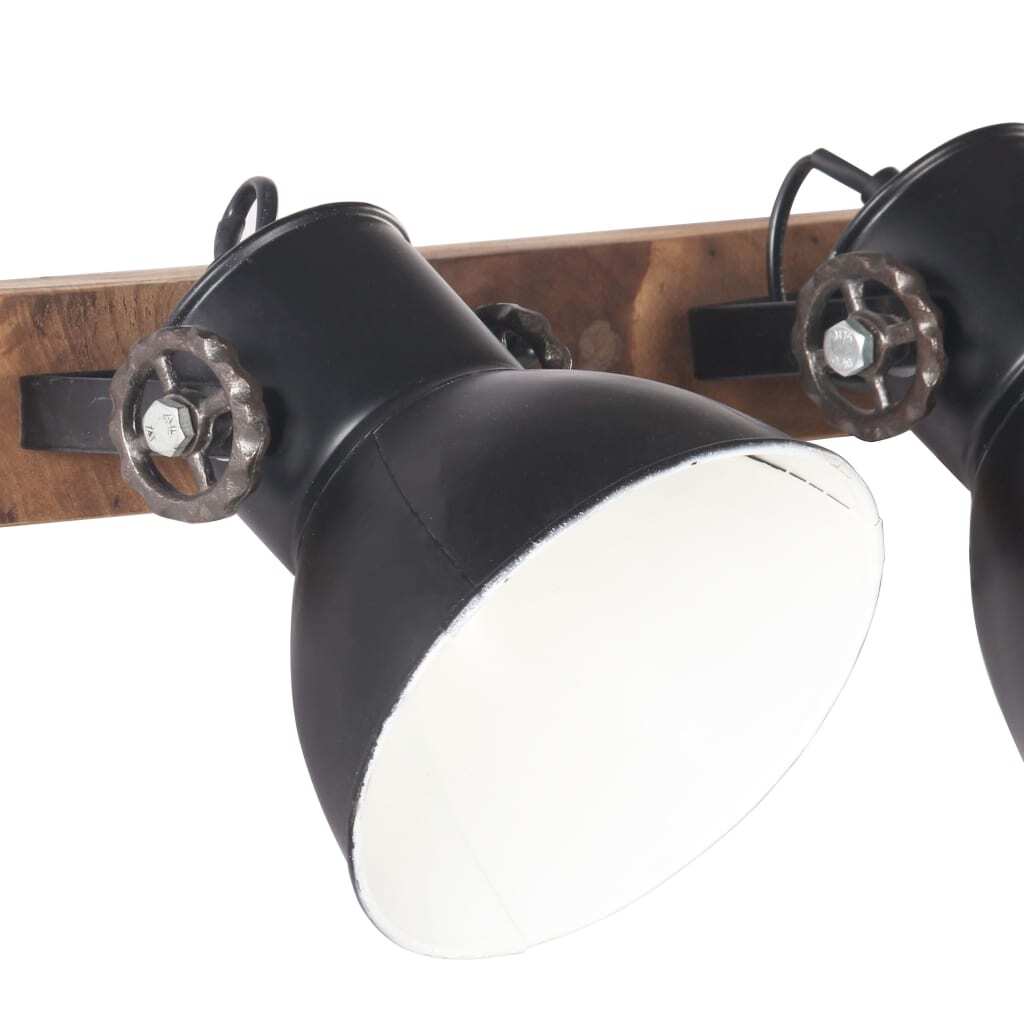 Industrial Wall Lamp Black 65x25 cm E27