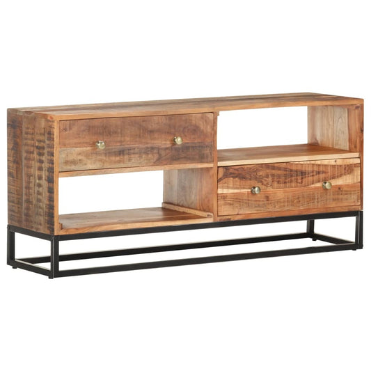 TV cabinet 120x30x50 cm Rough Acacia Wood