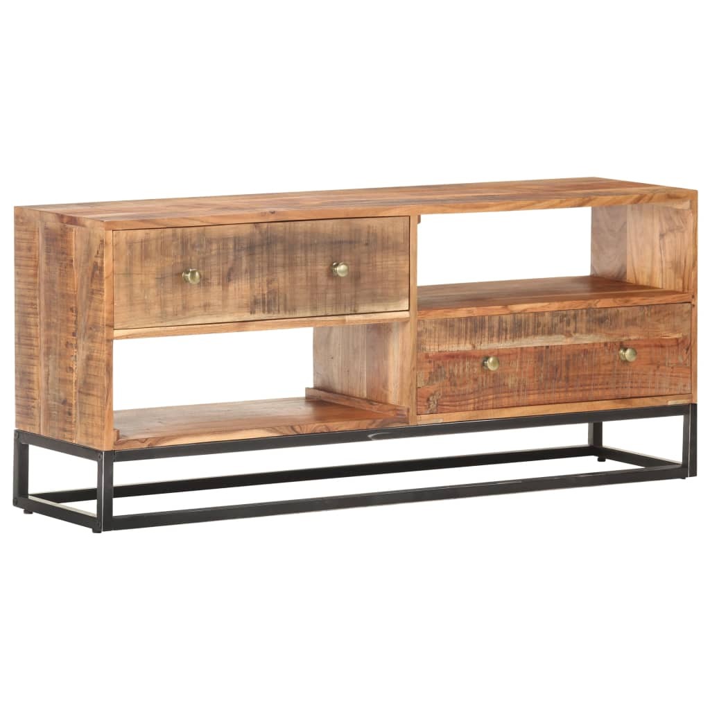 TV cabinet 120x30x50 cm Rough Acacia Wood