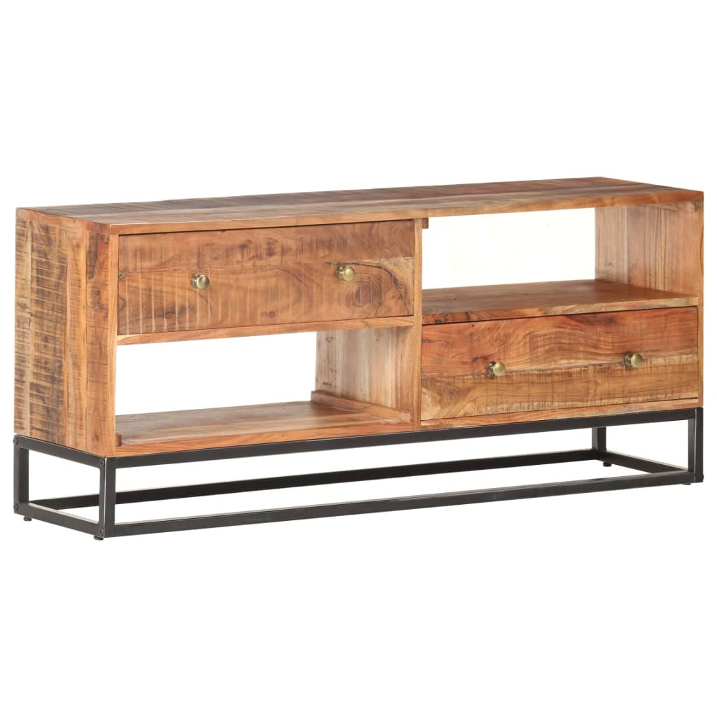 TV cabinet 120x30x50 cm Rough Acacia Wood