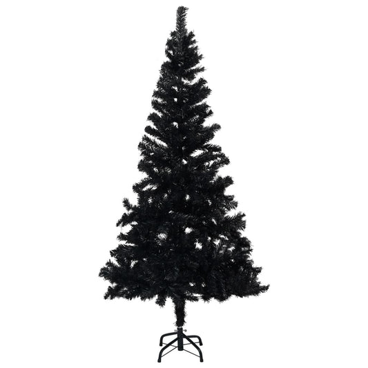 Artificial Christmas Tree with Stand Black 180 cm PVC