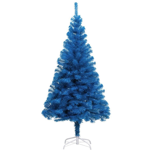 Artificial Christmas Tree with Stand Blue 210 cm PVC