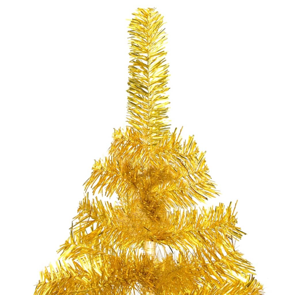 Artificial Christmas Tree with Stand Gold 150 cm PET