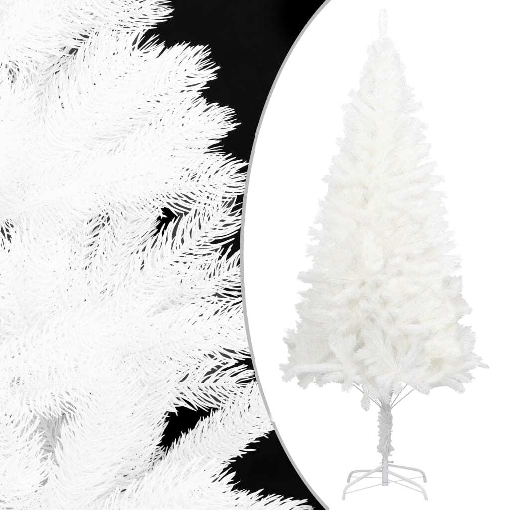 Artificial Christmas Tree Lifelike Needles White 210 cm