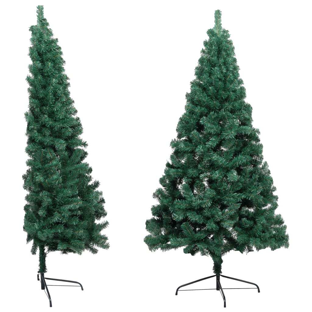 Artificial Half Christmas Tree with Stand Green 180 cm PVC