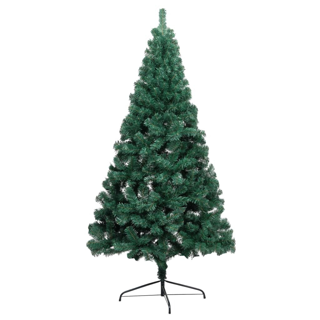Artificial Half Christmas Tree with Stand Green 180 cm PVC