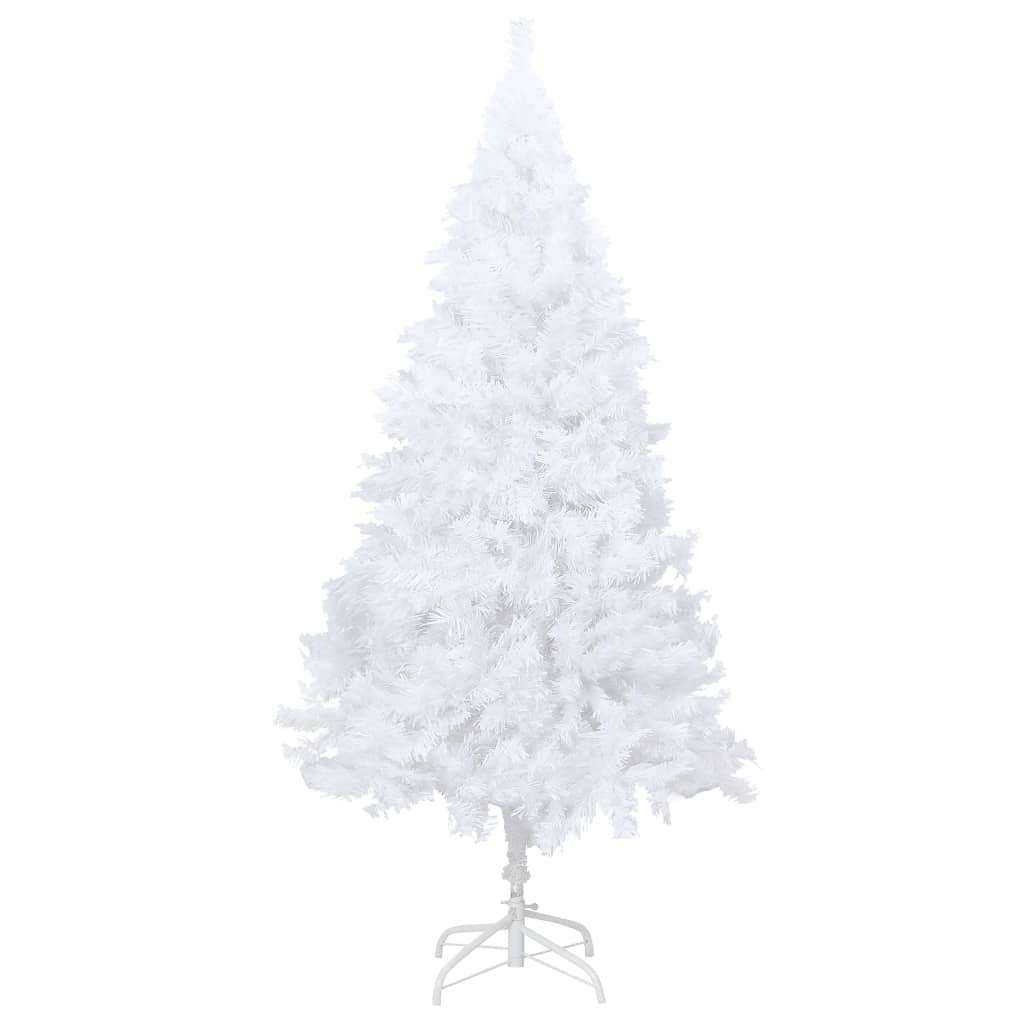 Artificial Christmas Tree with Thick Branches White 180 cm PVC