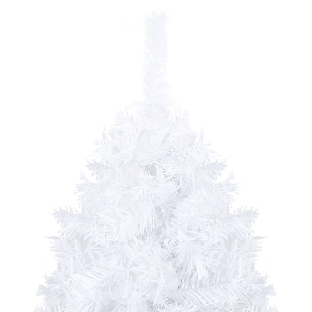 Artificial Christmas Tree with Thick Branches White 180 cm PVC