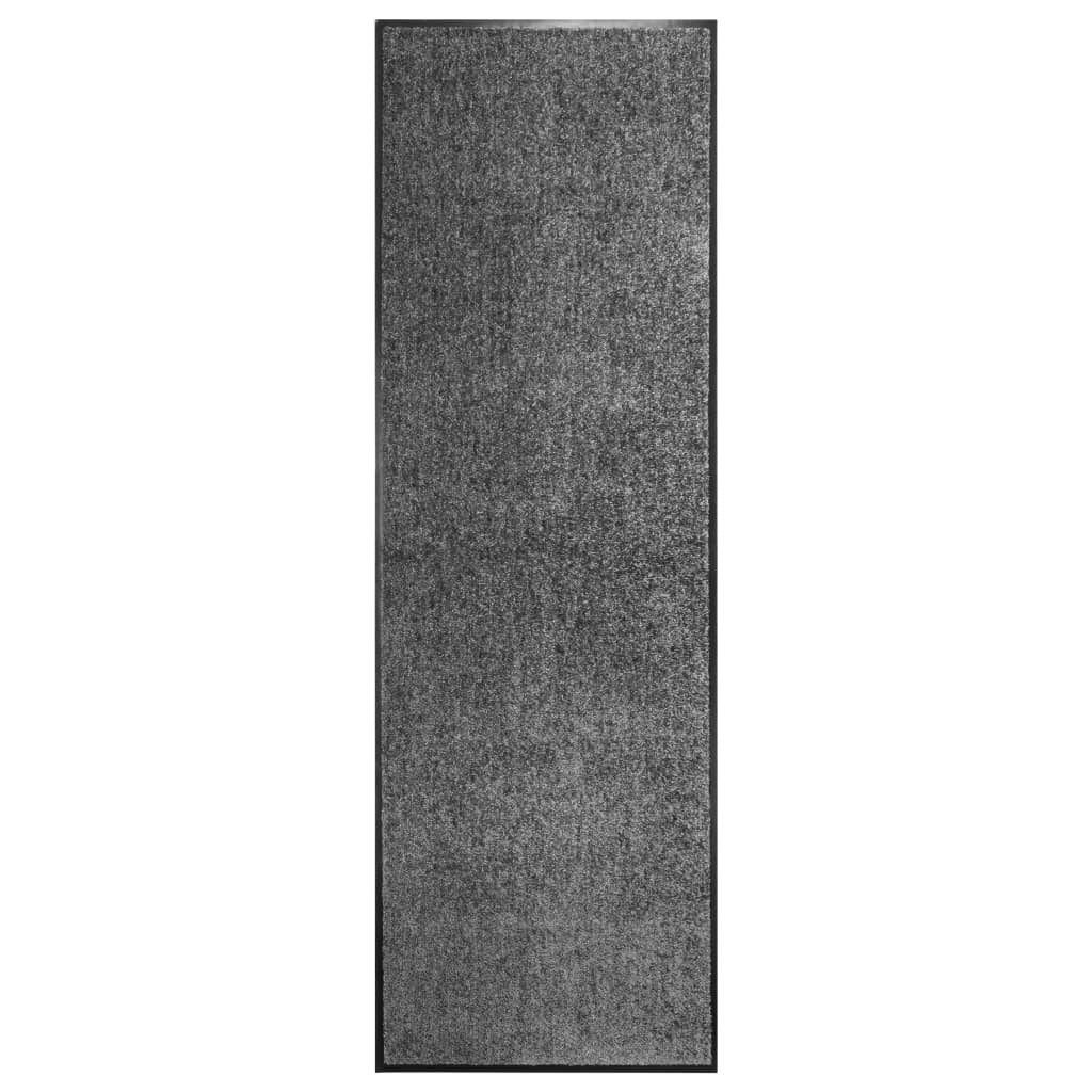 Doormat Washable Anthracite 60x180 cm