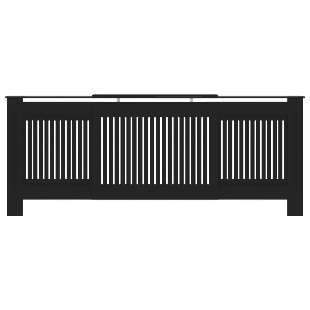 MDF Radiator Cover Black 205 cm