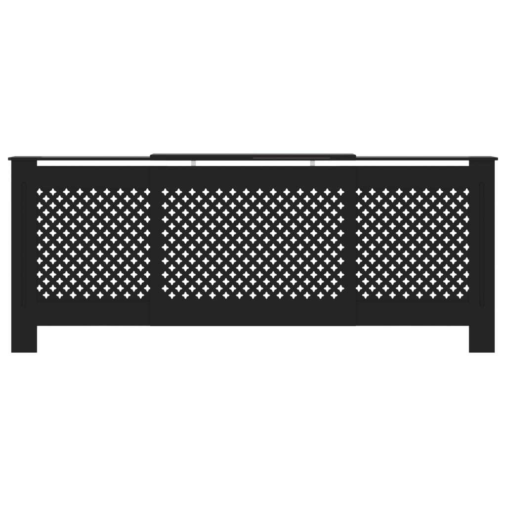 MDF Radiator Cover Black 205 cm