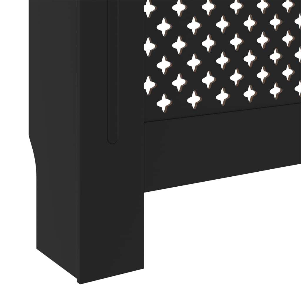 MDF Radiator Cover Black 205 cm