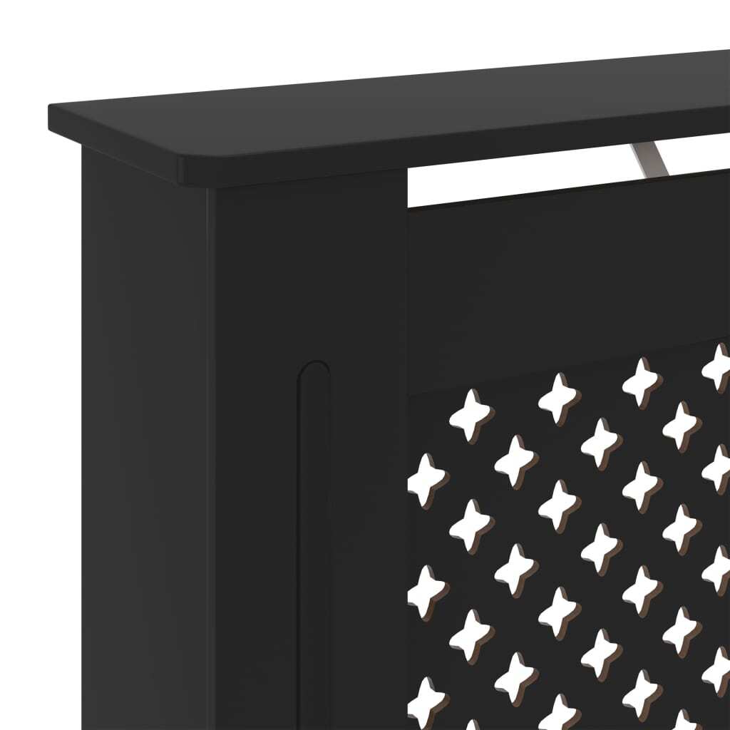 MDF Radiator Cover Black 78 cm