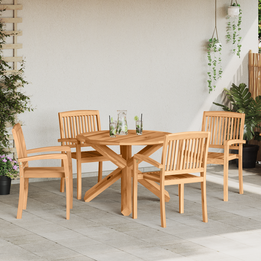 Garden Dining Set 3 pcs Brown Solid Acacia wood