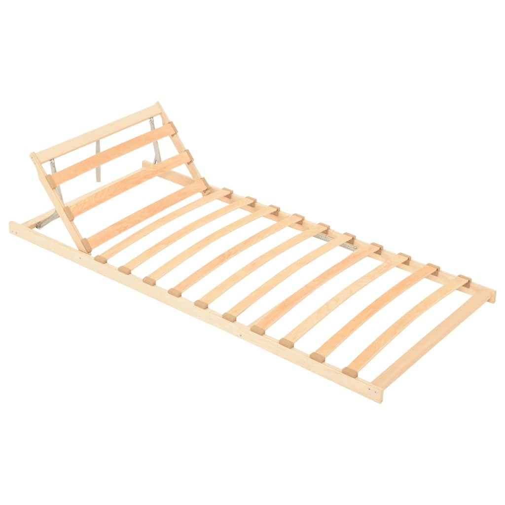 Slatted Bed Base with 13 Slats Adjustable Head 80x200 cm