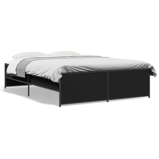 Bed Frame without Mattress Black 120x190 cm Small Double