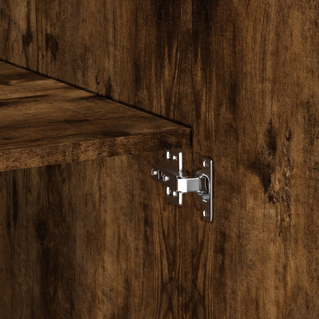 Highboard Smoked Oak 80x42.5x249 cm Engineered Wood