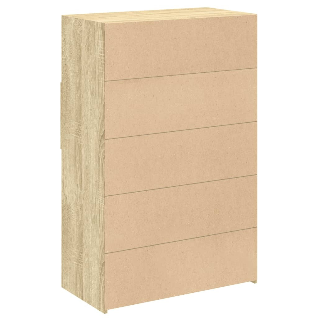 Highboard Sonoma Oak 80x42.5x124 cm Engineered Wood