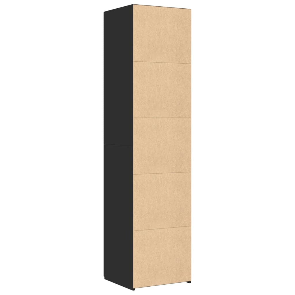 Highboard Black 45x42.5x185 cm Engineered Wood