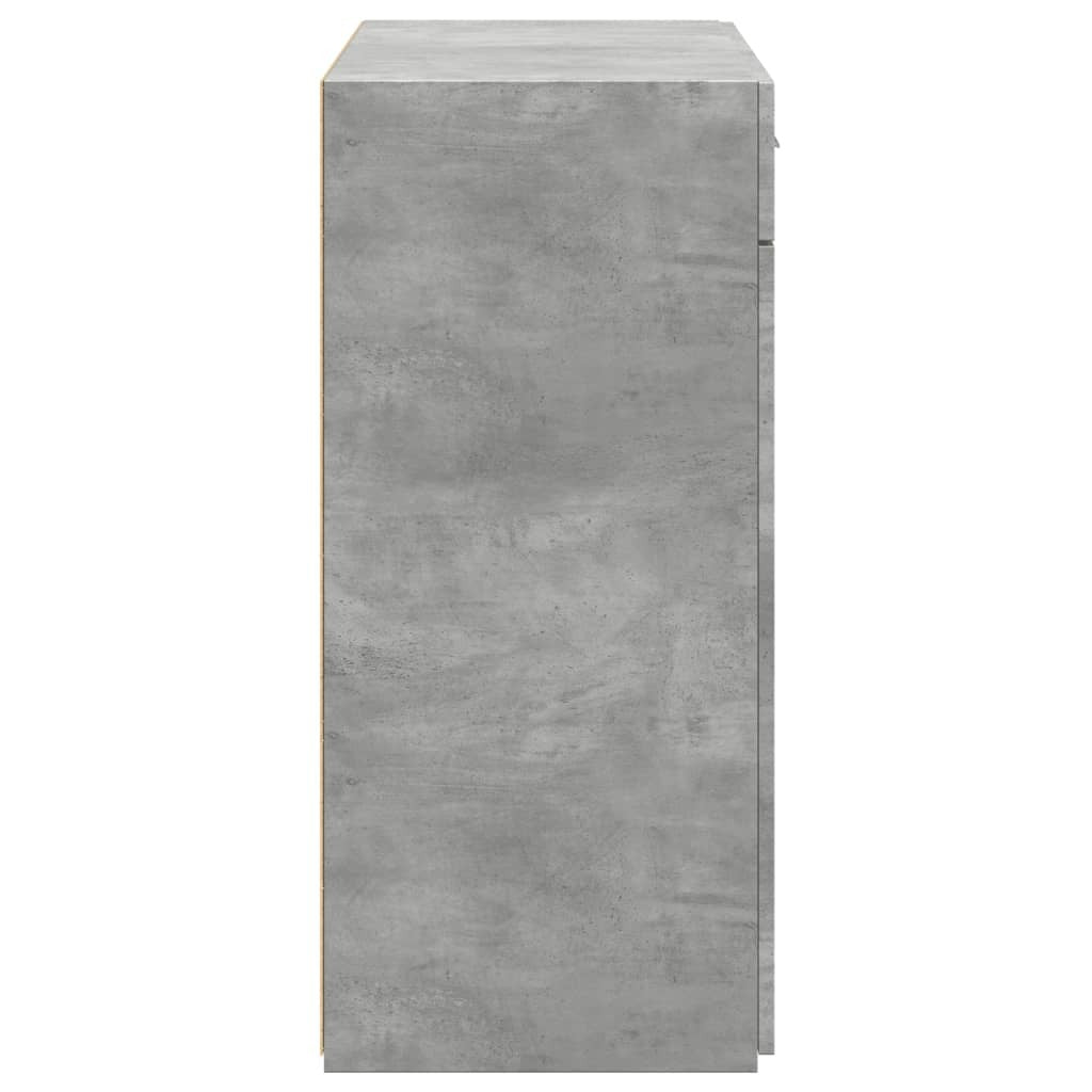 Sideboard Concrete Grey 80x42.5x93 cm Engineered Wood