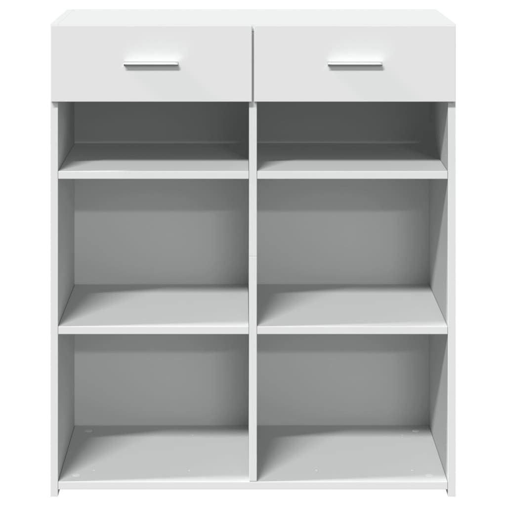 Sideboard White 80x42.5x93 cm Engineered Wood