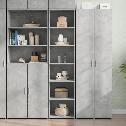 Highboard Concrete Grey 45x41x185 cm Engineered Wood