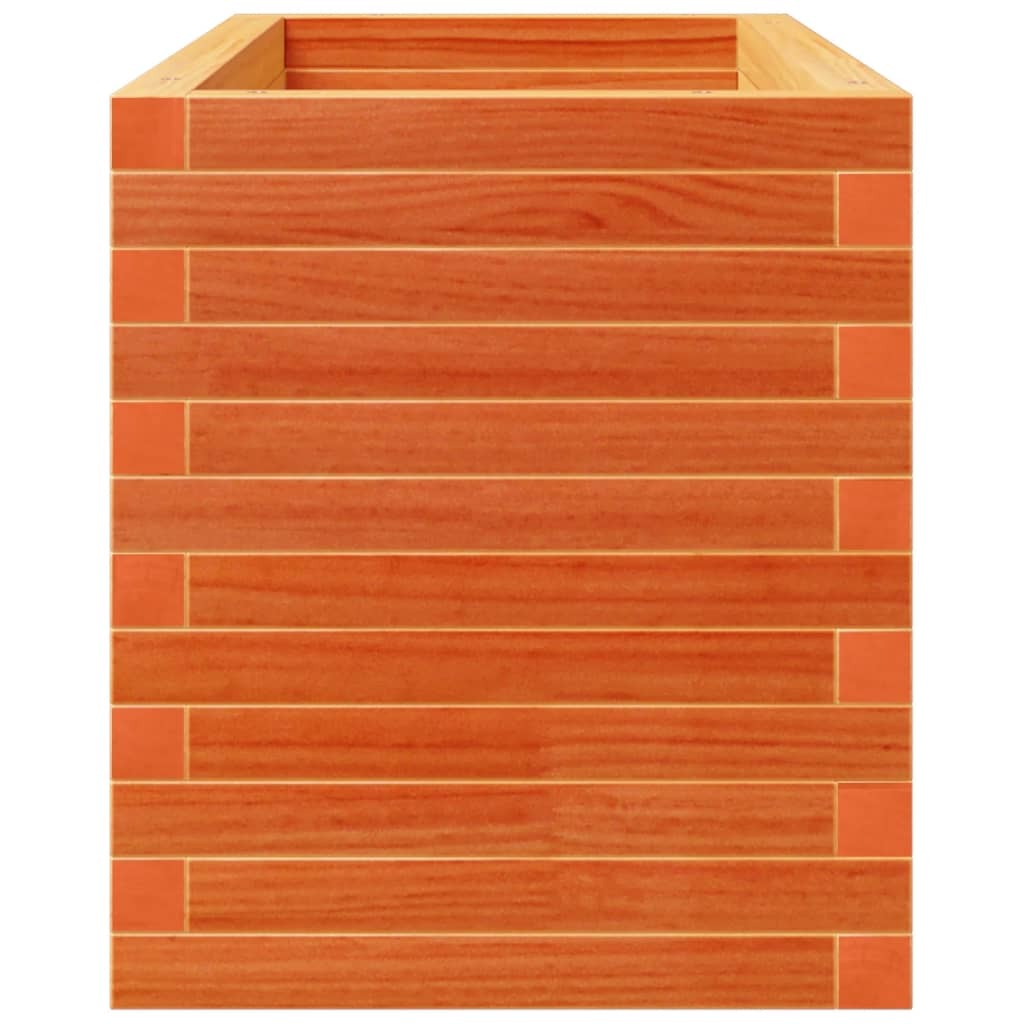 Garden Planter Wax Brown 90x40x49.5 cm Solid Wood Pine