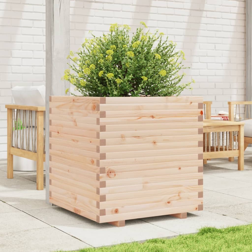 Garden Planter 80x80x72 cm Solid Wood Pine