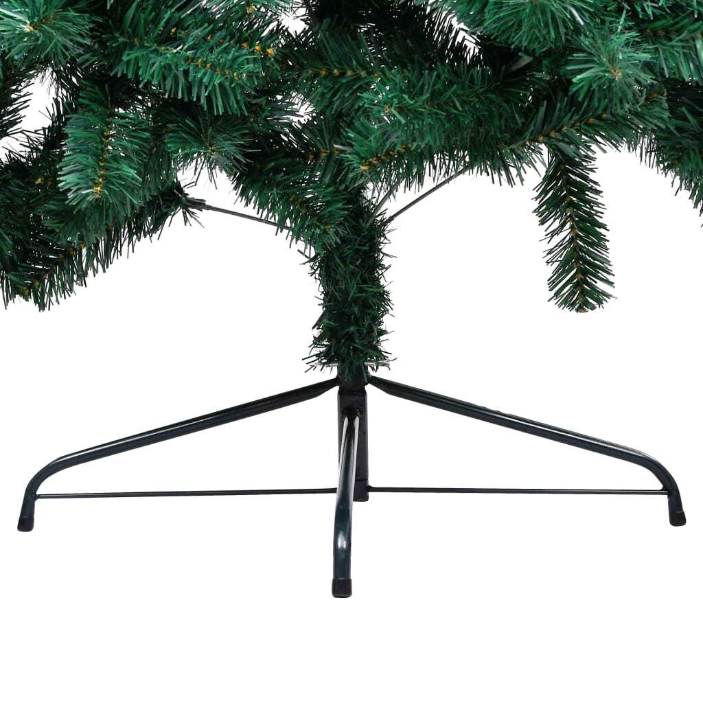 Artificial Half Christmas Tree with Stand Green 120 cm PVC