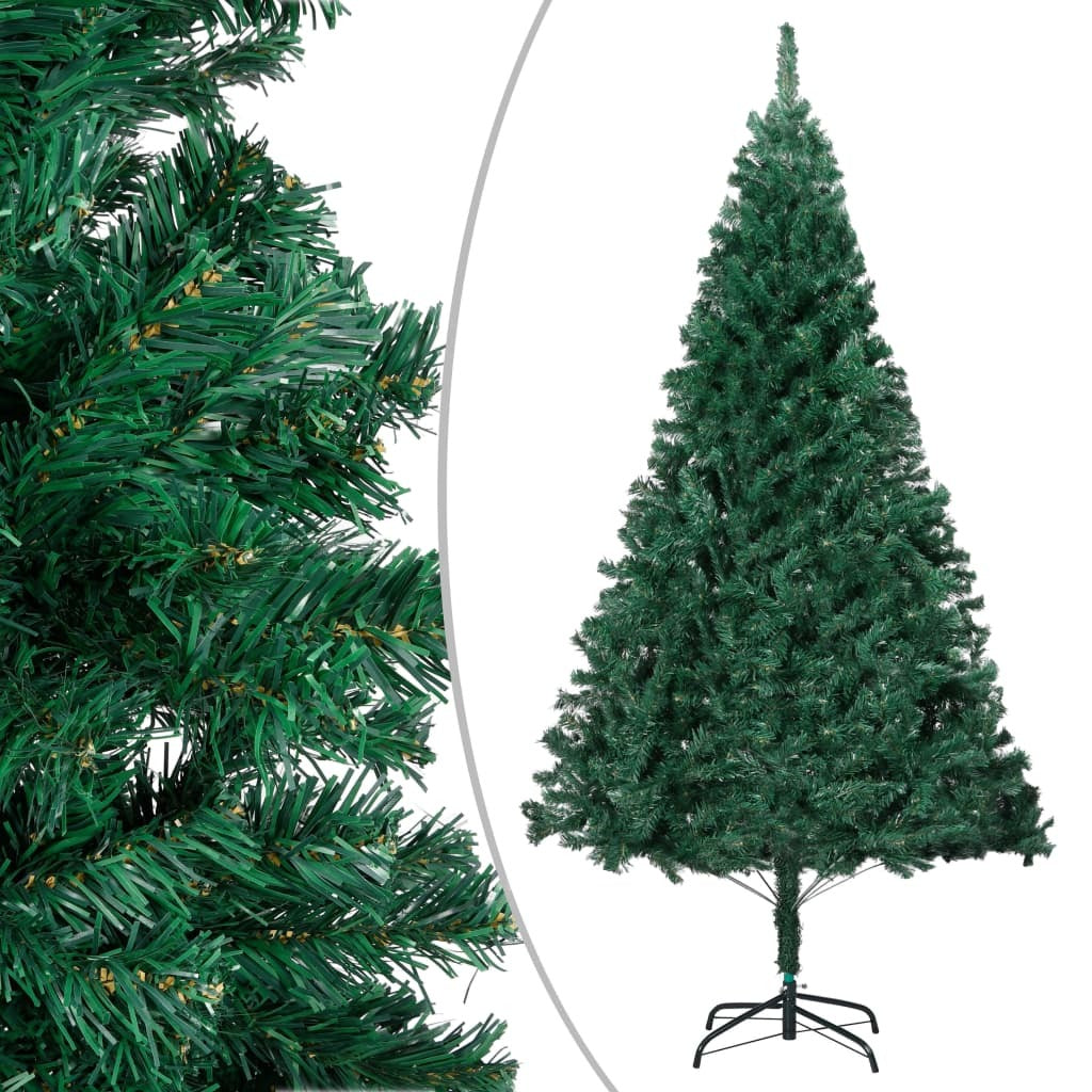 Artificial Christmas Tree with Thick Branches Green 120 cm PVC