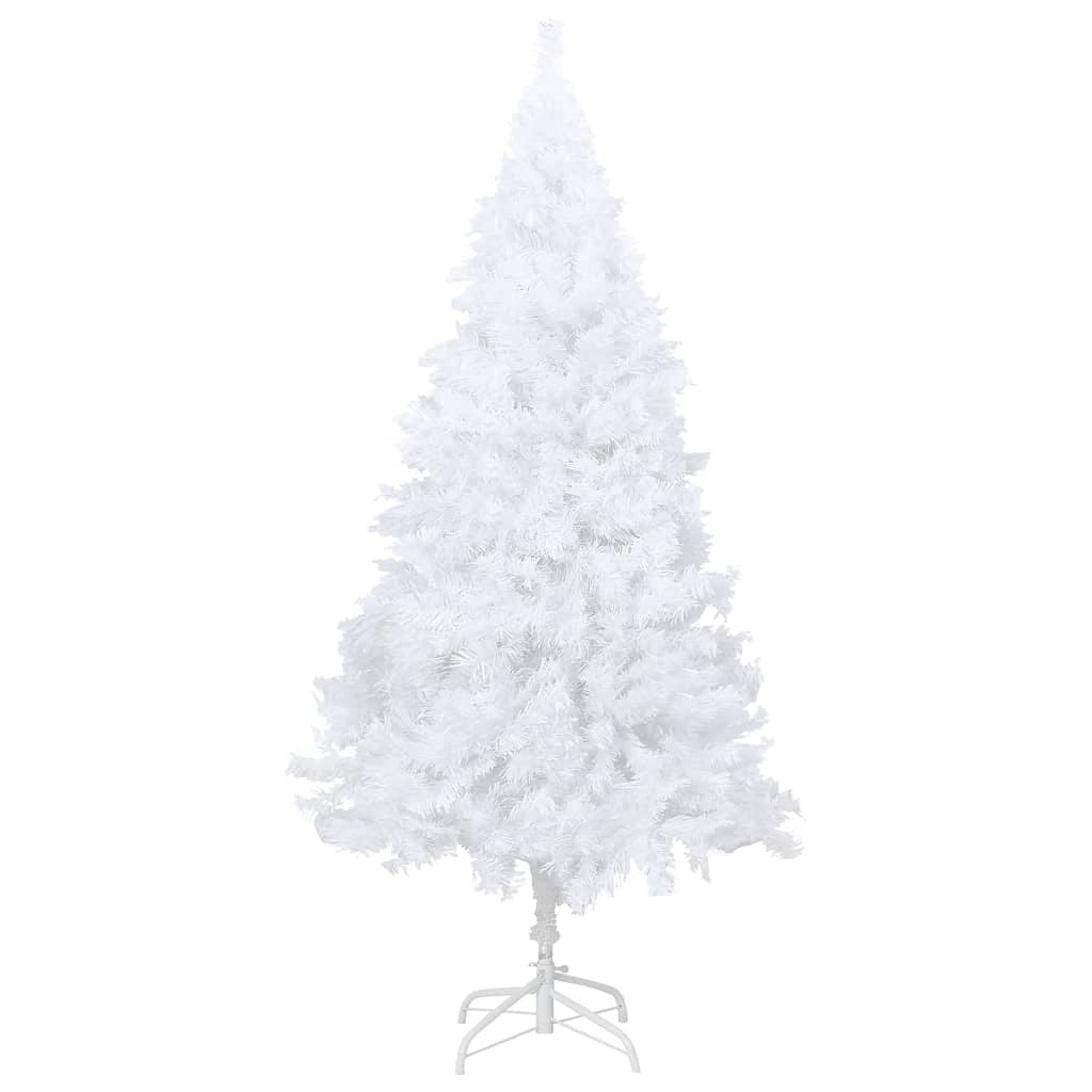 Artificial Christmas Tree with Thick Branches White 120 cm PVC