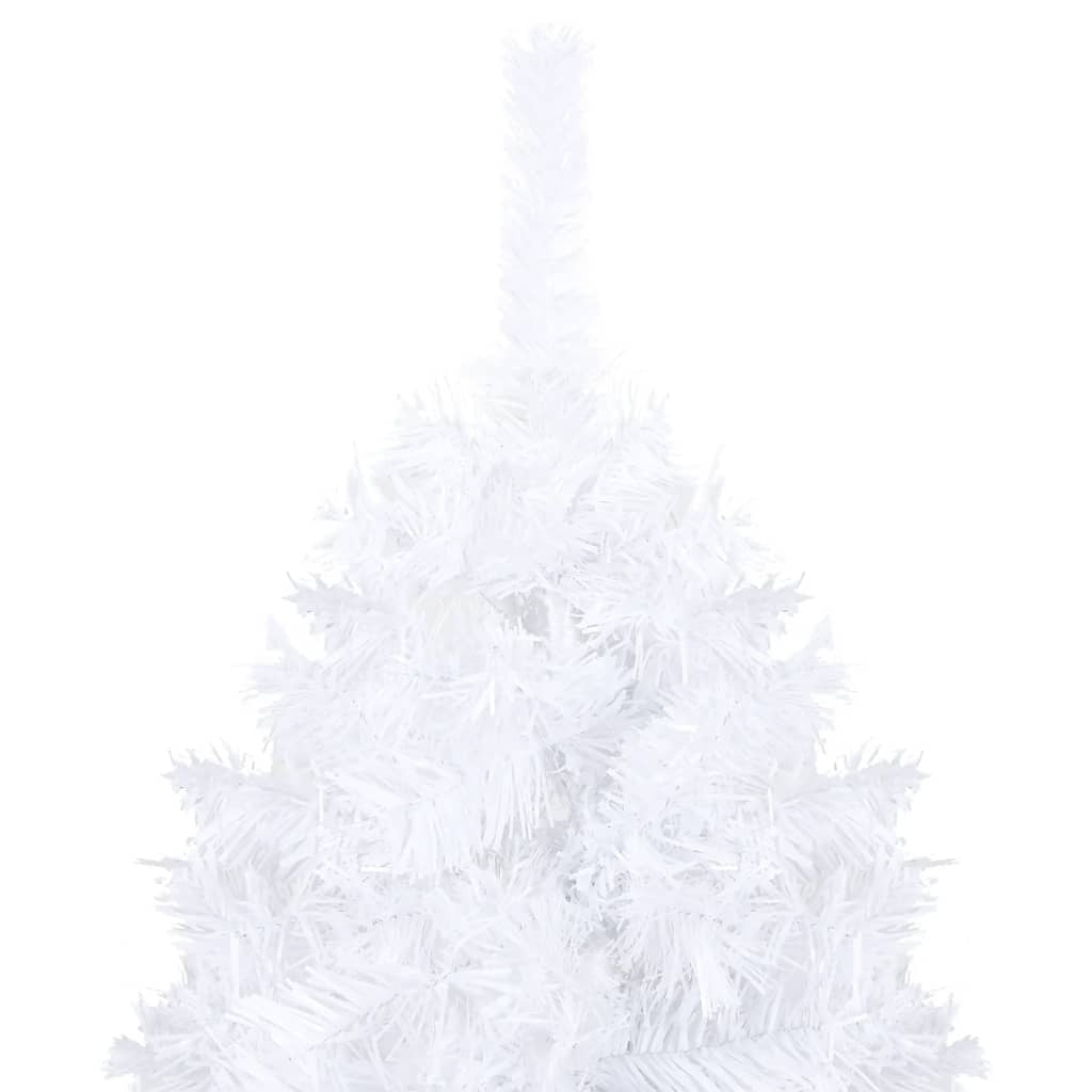 Artificial Christmas Tree with Thick Branches White 120 cm PVC