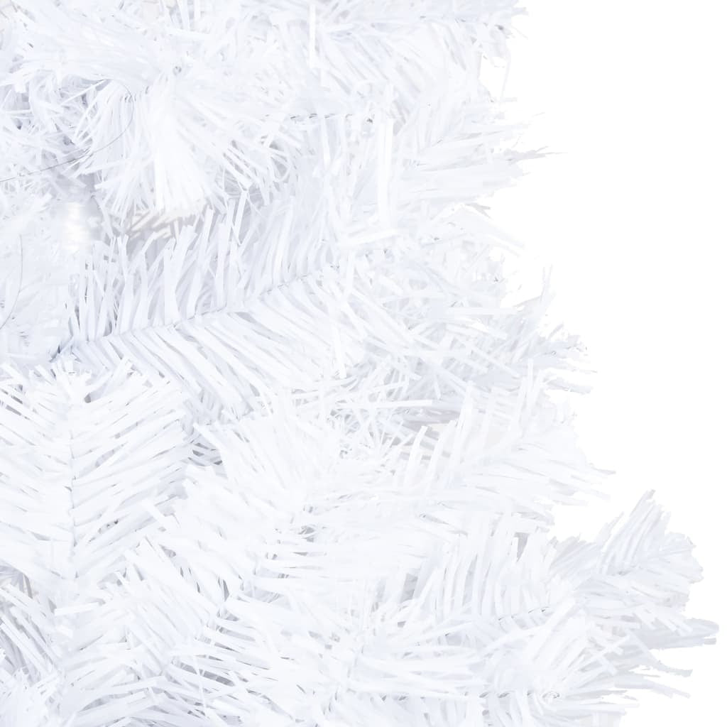 Artificial Christmas Tree with Thick Branches White 120 cm PVC