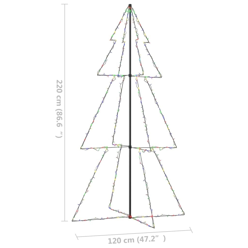 Christmas Cone Tree 300 LEDs Indoor and Outdoor 120x220 cm