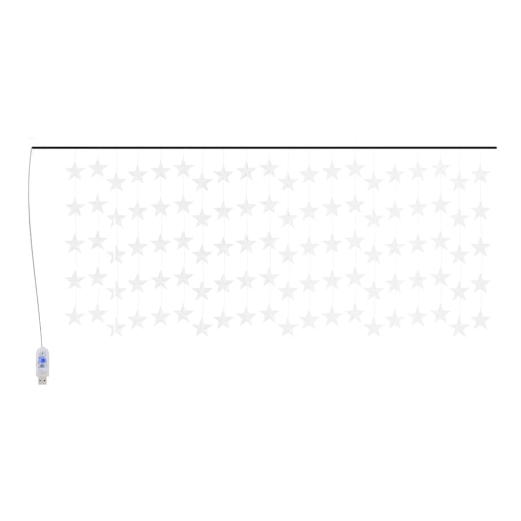 LED Star Curtain Fairy Lights 500 LED Blue 8 Function